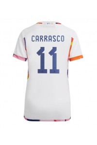 Fotbalové Dres Belgie Yannick Carrasco #11 Dámské Venkovní Oblečení MS 2022 Krátký Rukáv